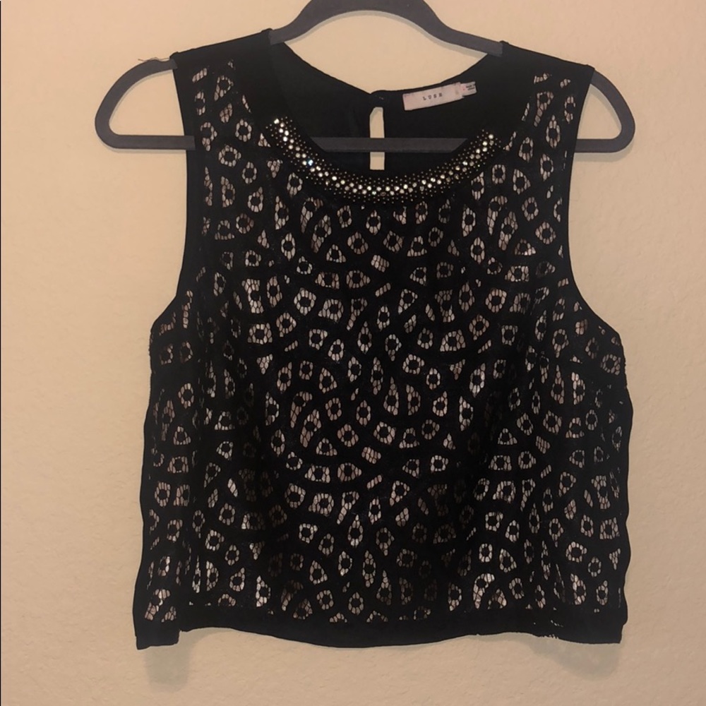 Lace Black Blouse